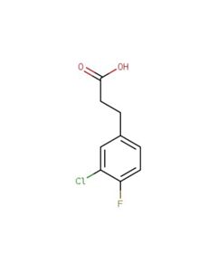 Astatech 3-(3-CHLORO-4-FLUOROPHENYL)PROPIONIC ACID; 1G; Purity 95%; MDL-MFCD04116056